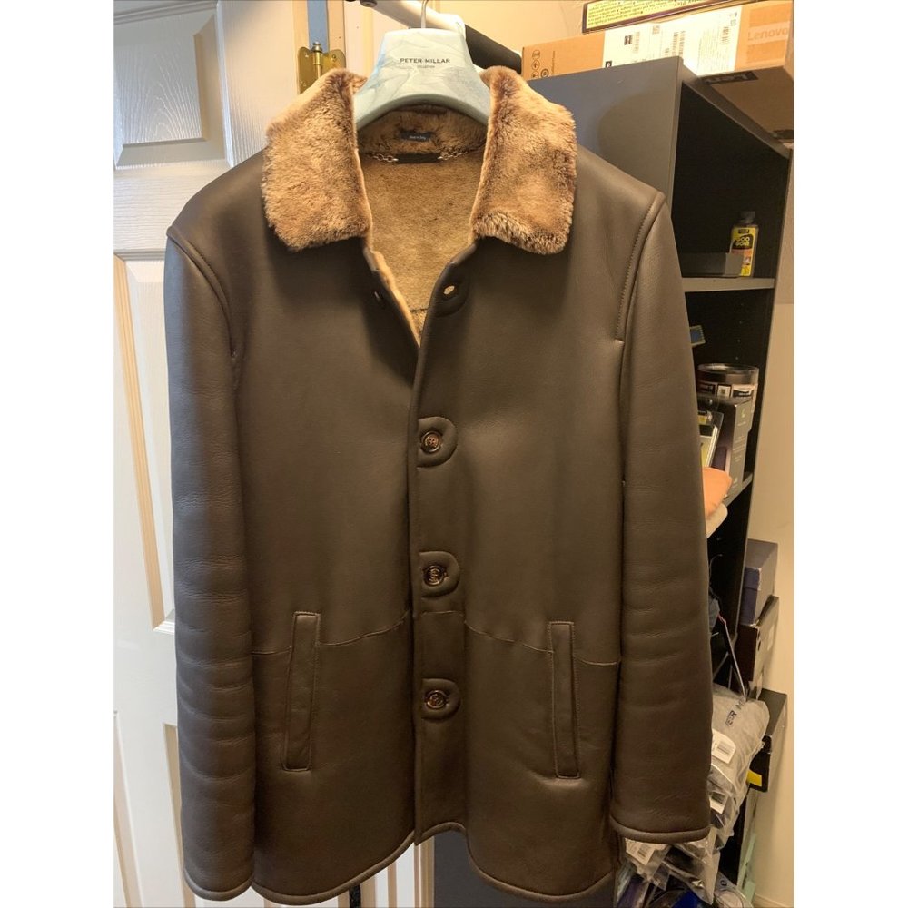 NWOT Peter Millar Collection cortina Shearling Jacket Medium
